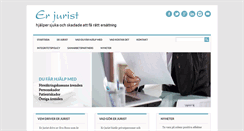 Desktop Screenshot of er-jurist.se