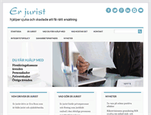 Tablet Screenshot of er-jurist.se